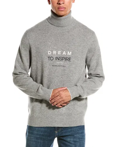 Brunello Cucinelli Cashmere Sweater In Gray
