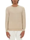 Brunello Cucinelli Cashmere Crew-neck Sweater In Beige