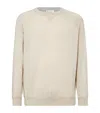 Brunello Cucinelli Sweatshirt-style Sweater In Beige