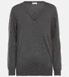 Brunello Cucinelli Cashmere Sweater In Beige