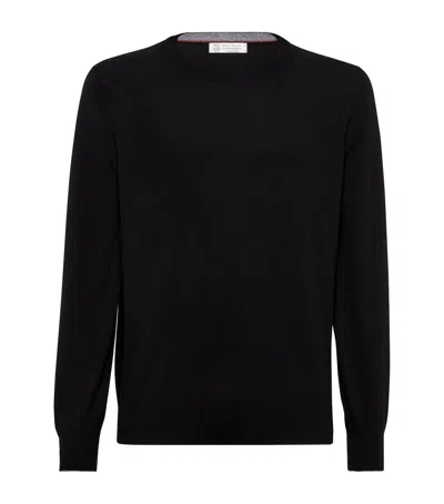 Brunello Cucinelli Cashmere Sweater In Black