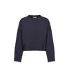 Brunello Cucinelli Round-neck And Long-sleeved Sweater In Black