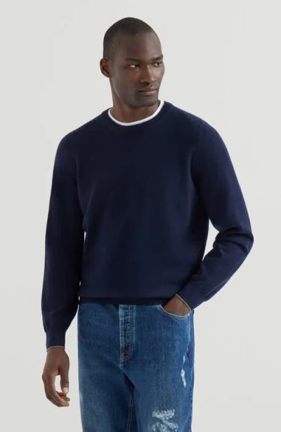 Brunello Cucinelli Leggerissimo Sweater In Blue