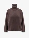 Brunello Cucinelli Women Cashmere Turtle-neck Sweater In Brown