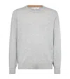 Brunello Cucinelli Ribbed Crew Neck Sweater With Long Sleeves In Brown