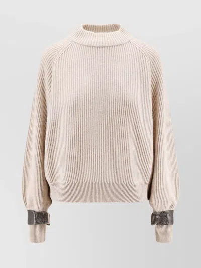 Brunello Cucinelli Cashmere Sweater Cuffs Removable
