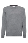 Brunello Cucinelli Cashmere Raglan-sleeve Sweater In Dark Grey