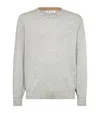 Brunello Cucinelli Crew-neck Cashmere Pullover In Grey