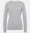Brunello Cucinelli Cashmere Basic Crewneck Sweater In Grey
