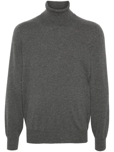 Brunello Cucinelli Turtleneck Sweater Long Sleeves In Gray