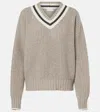 Brunello Cucinelli Cashmere Sweater In Grey