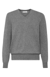Brunello Cucinelli Cashmere V-neck Sweater In Grey