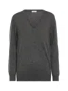 Brunello Cucinelli Cashmere Sweater Grey In Gray