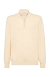 Brunello Cucinelli Cashmere Sweater In Melon
