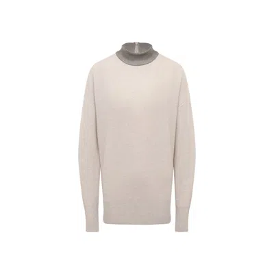 Brunello Cucinelli Beige Cashmere Sweater In Neutral
