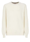 Brunello Cucinelli Men's Lightweight Cotton Sweater In Neutrals