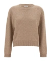 Brunello Cucinelli Sequin Sweater Sweaters And Cardigans In Nude