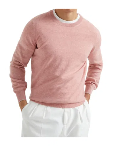 Brunello Cucinelli Cashmere Sweater In Pink