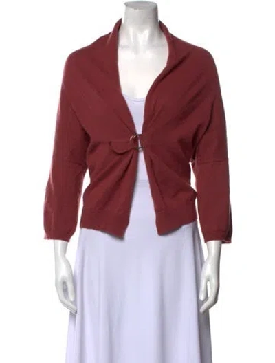 Pre-owned Brunello Cucinelli Cashmere Sweater In Red