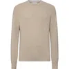 Brunello Cucinelli Cashmere Ribbed Sweater In Neutral