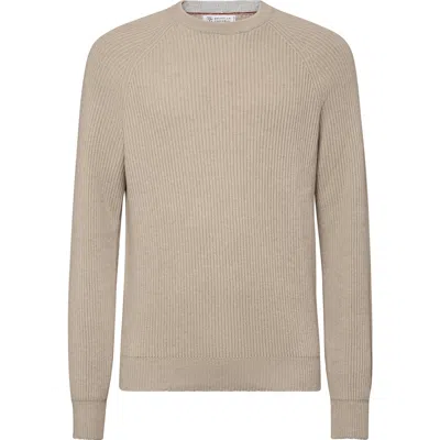 Brunello Cucinelli Cashmere Sweater In Neutral