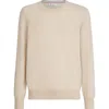 Brunello Cucinelli Cashmere Sweater In Neutral