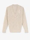 Brunello Cucinelli Cashmere Sweater In Sand