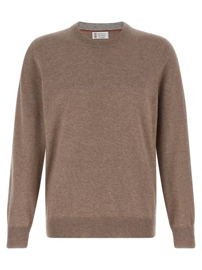 Brunello Cucinelli Cashmere Sweater Sweaters And Cardigans Beige
