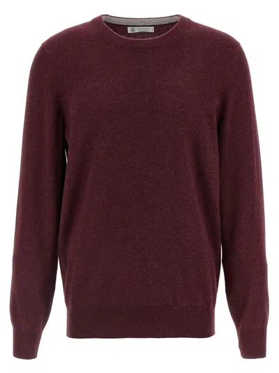 Brunello Cucinelli Cashmere Sweater Sweaters And Cardigans Bordeaux