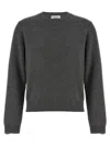 Brunello Cucinelli Cashmere Crewneck Knit Sweater With Ribbed Finish