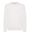 Brunello Cucinelli Cashmere Sweater In White