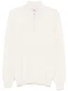 Brunello Cucinelli Cashmere Sweater In White