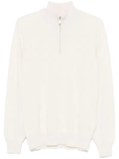 Brunello Cucinelli Cashmere Sweater In White