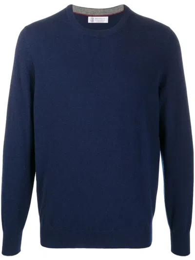 BRUNELLO CUCINELLI BRUNELLO CUCINELLI CASHMERE SWEATER WITH CLASSIC CREW NECKLINE