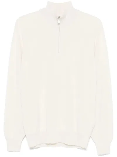 BRUNELLO CUCINELLI BRUNELLO CUCINELLI CASHMERE SWEATER WITH HALF ZIP