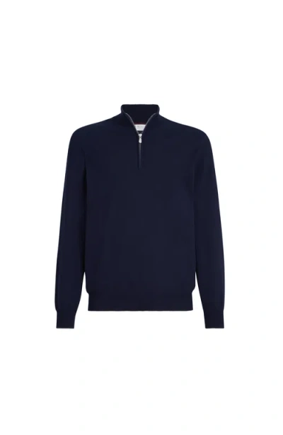 BRUNELLO CUCINELLI BRUNELLO CUCINELLI CASHMERE SWEATER WITH HALF ZIP