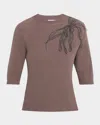 Brunello Cucinelli Cashmere Sweater With Monili Embroidery