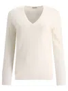 BRUNELLO CUCINELLI CASHMERE SWEATER WITH MONILI KNITWEAR