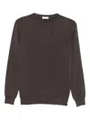 Brunello Cucinelli Cashmere Sweater With Round Neck In Brown