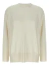 Brunello Cucinelli Cashmere Knit With Shiny Detail Clothing In Neutral