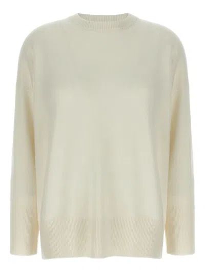 Brunello Cucinelli Cashmere Sweater With Shiny Detail In Neutral
