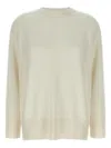 Brunello Cucinelli Cashmere Knit With Shiny Detail Clothing In Neutral