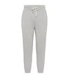 Brunello Cucinelli Cashmere Track Pants In Grey
