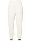 Brunello Cucinelli Gestrickte Tapered-hose In White