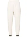 Brunello Cucinelli Gestrickte Tapered-hose In White