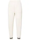 Brunello Cucinelli Gestrickte Tapered-hose In White