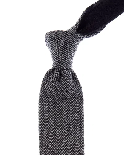 Brunello Cucinelli Cashmere Tie In Black