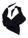 Brunello Cucinelli Cashmere Tie-detail Scarf In Blue