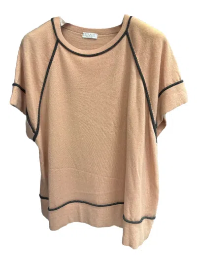 Brunello Cucinelli Cashmere Top In Neutral