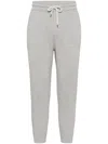 Brunello Cucinelli Cashmere Track Pants In Grey